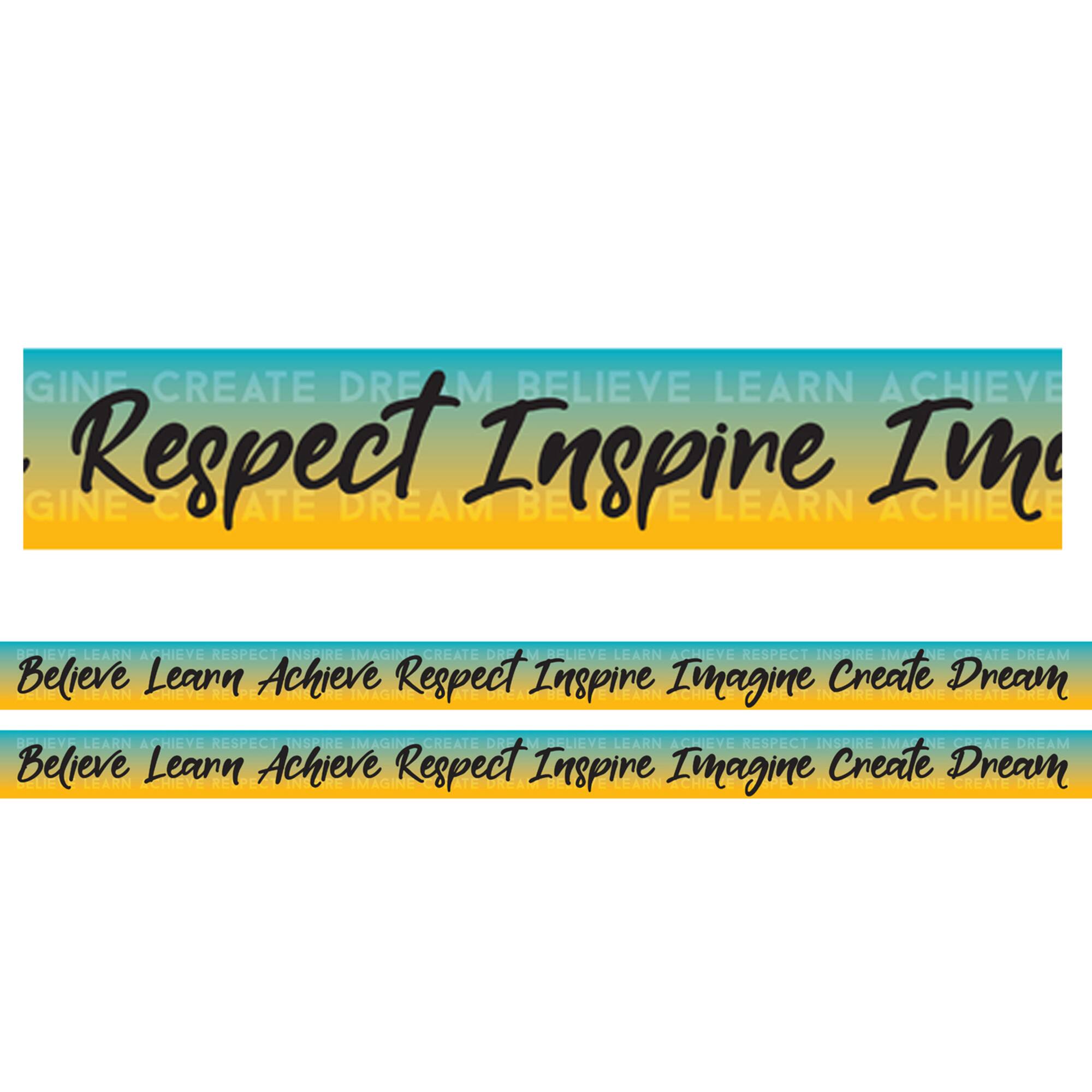 Charles Leonard Motivational Words Theme Magnetic Border, 48ft.